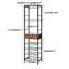 16 Bottle Wine Bottle & Glass Rack