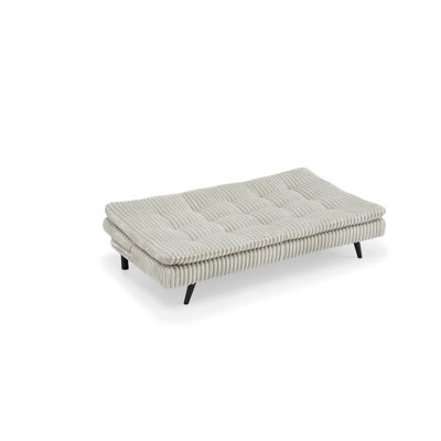 Beige Corduroy Pillow Top Futon