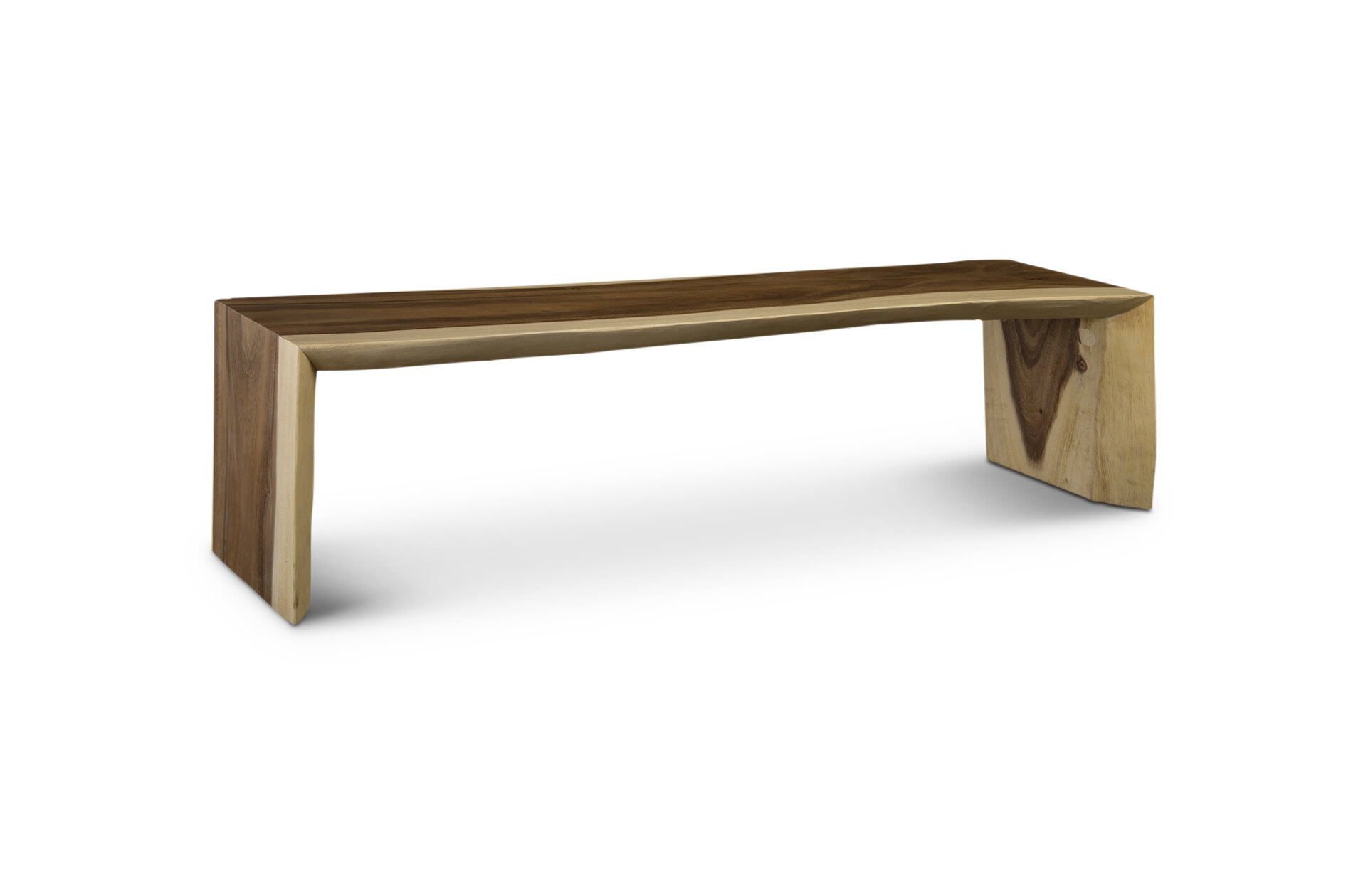 Phillips Collection Waterfall Wood Bench | Perigold