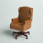 Fauteuil de direction traditionnel en simili cuir Swain-231443075