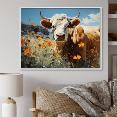 «Cow Meadow Serenity», reproduction sur toile