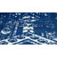 Tapis bleu marine / blanc Gusman Southwestern-90646207