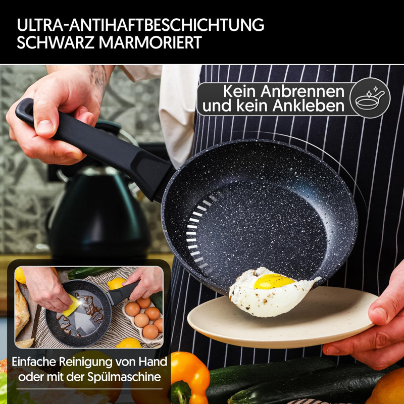 Lythrodontas 8 - Piece Aluminum Cookware Set