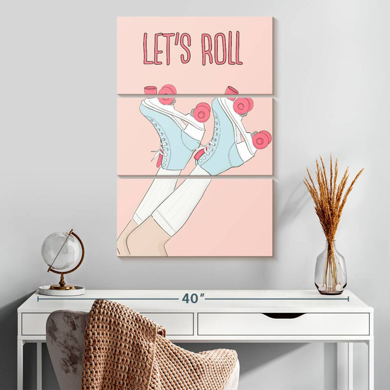Senne Let's Roller Skate, 32" H x 20" W