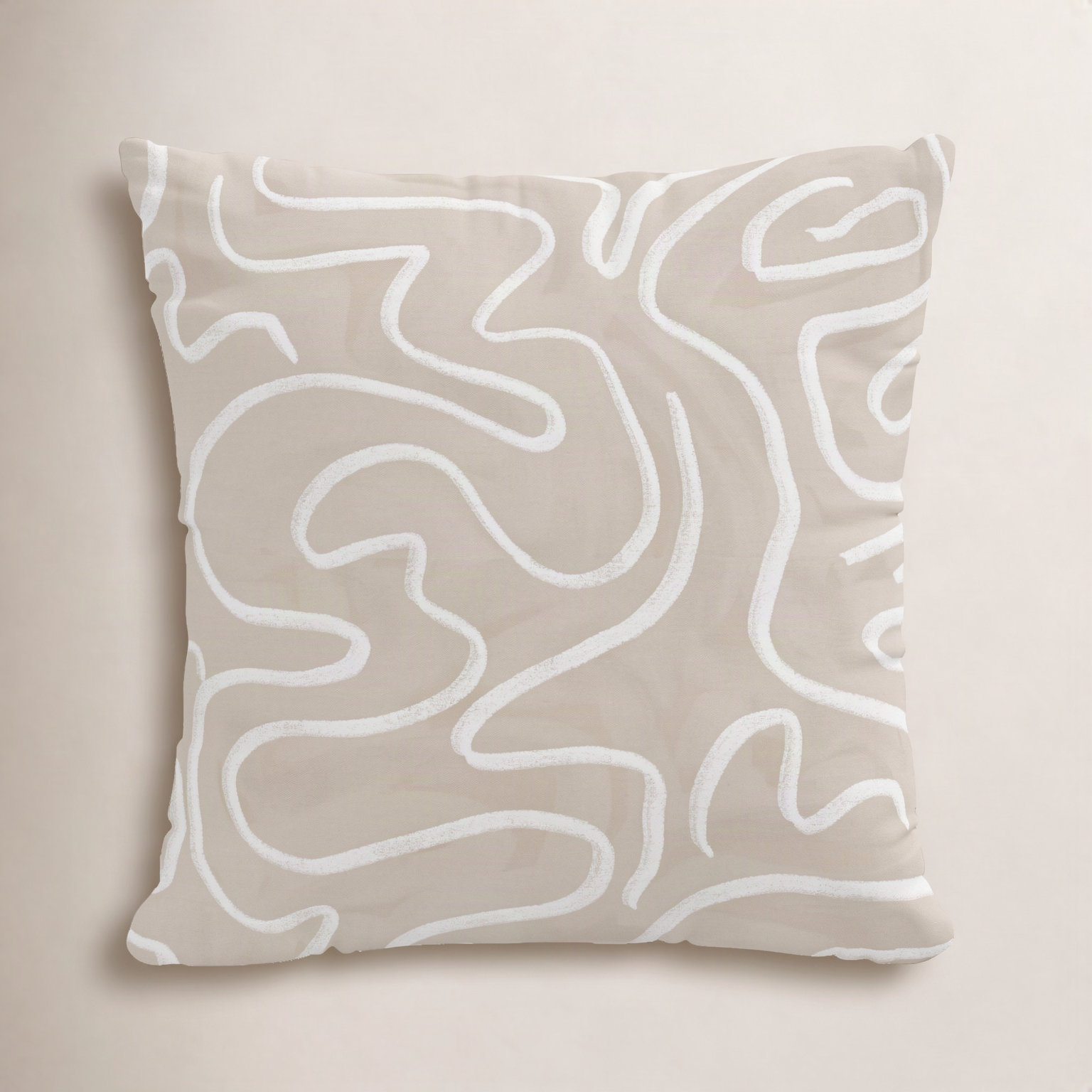 Miley Cotton Throw Pillow, Polyester/Polyfill