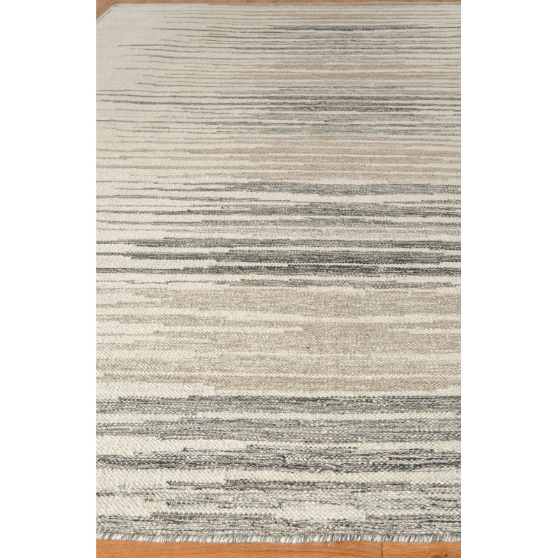 Scandinavian Wool Geometric Area Rug, Rectangle 10' x 14'