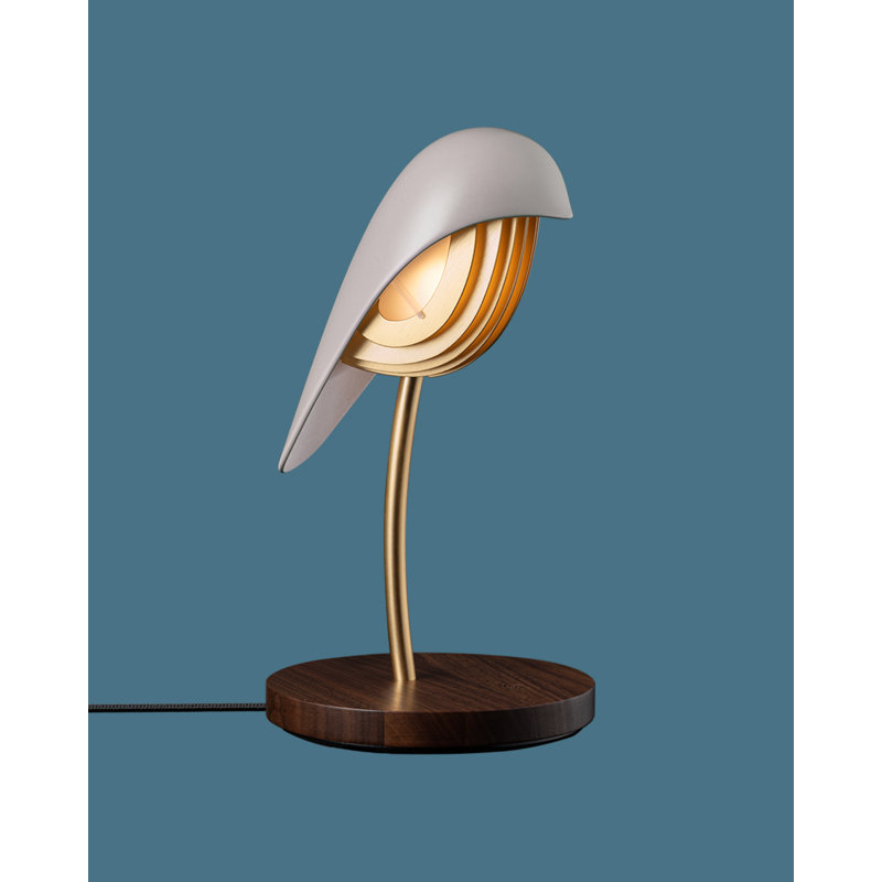 Lampe de table à DEL, Beige/noir