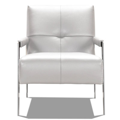Fauteuil en cuir fleur 25 po Dade