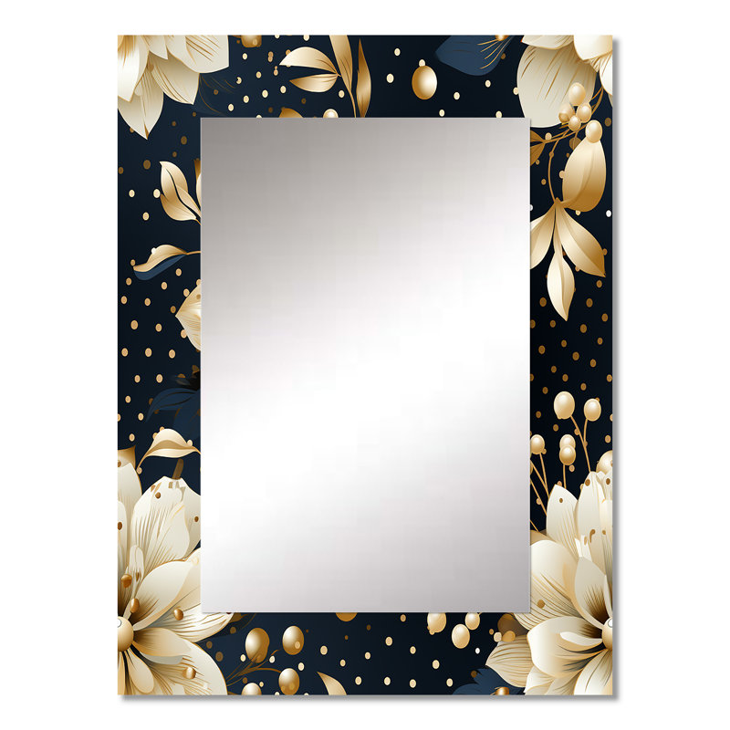 Motif à pois Krause Victorian Elegance - Miroir décoratif à pois, 32 po x 24 po