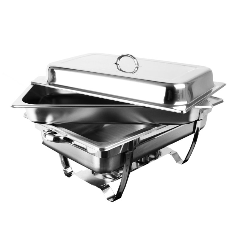 Tablier empilable en acier inoxydable 8-qt