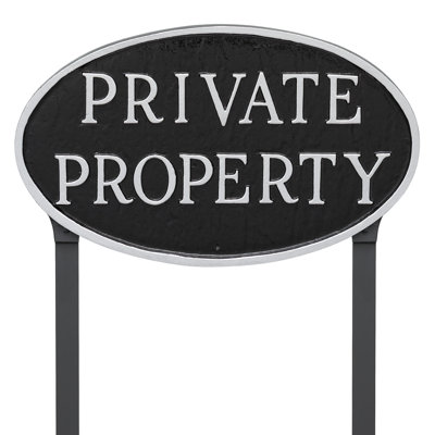 Enseigne de jardin Private Property
