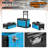 3-In-1 Stackable Tool Box With Wheels, Rolling Hand Case Tool Box Trolley Chest Cabinet With Drawer-192355636