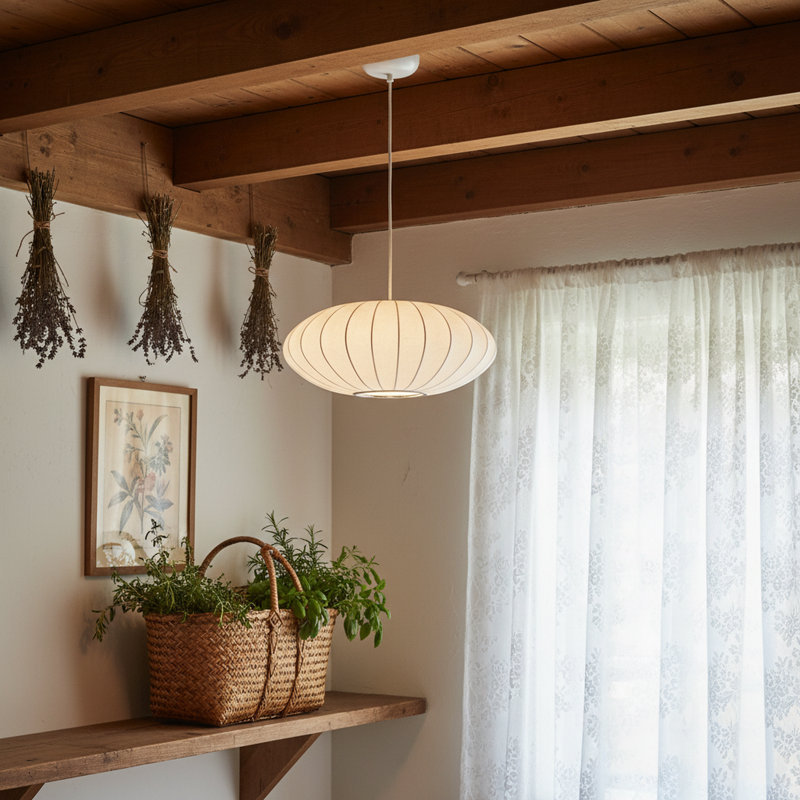 15.7 Inches Pendant Light Dimmable, 7.9" H x 15.7" W x 15.7" D