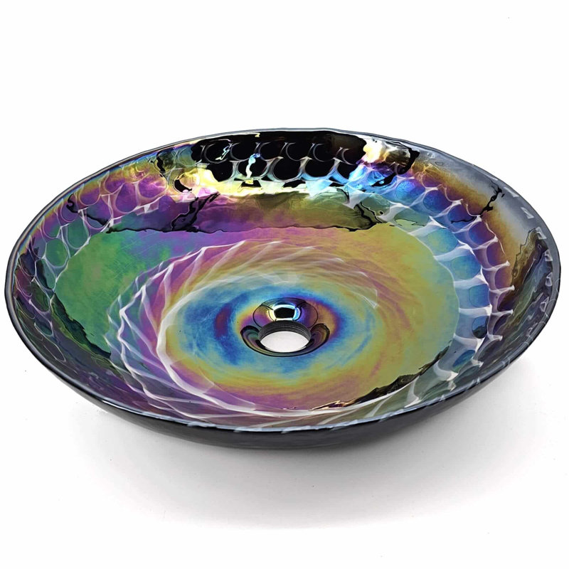 Murano 16.12'' L Bathroom Sink, Cosmic Black