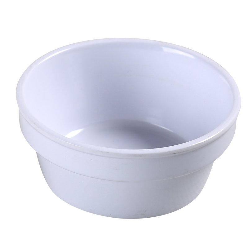 Desserte en mélamine Nessico, Blanc, H 1,25 po x l 3,375 po x P 3,375 po