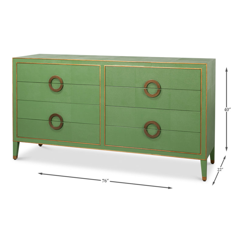 Shagreen 76'' W Sideboard, Green