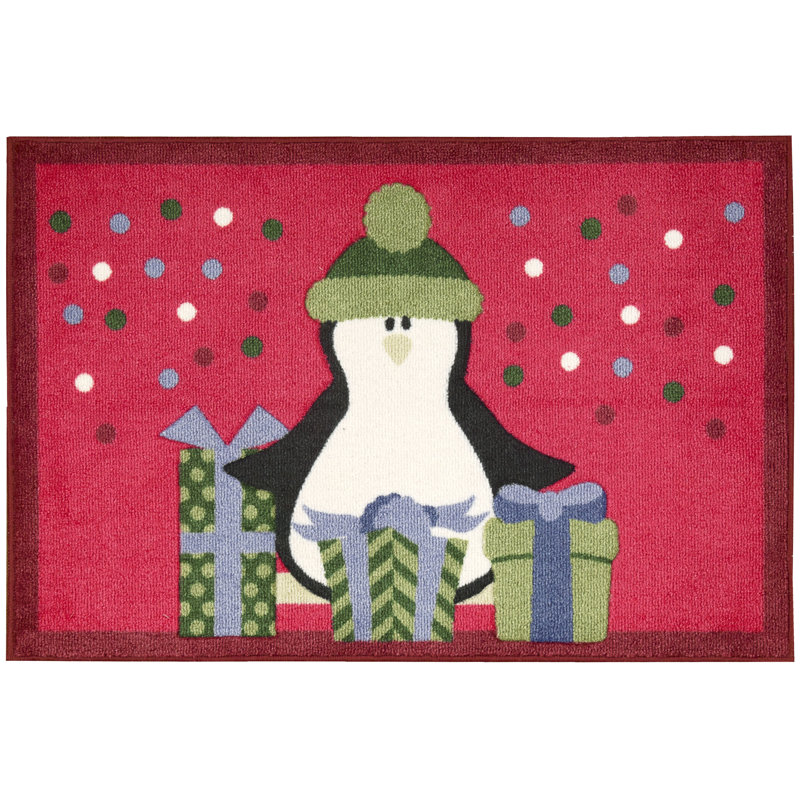 St. Mark's Place Polka Dots Red Area Rug
