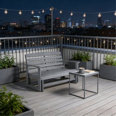 Banc de patio, banc oscillant d'extérieur, banc coulissant de causeuse