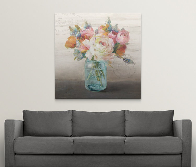 Arshiya Wyckhoff II '- impression d'art graphique, H 24 po x l 24 po x P 1,5 po, Toile