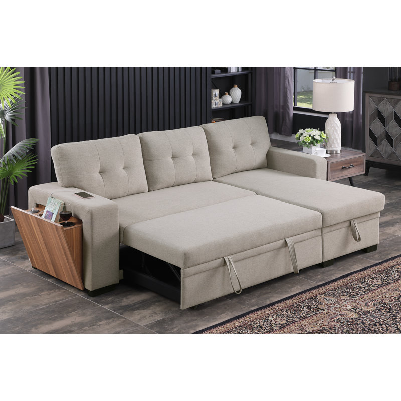 3 - Piece Upholstered Sectional, Light Gray