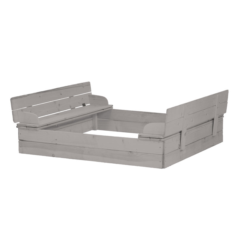 Sandbox, foldable bench, Gray