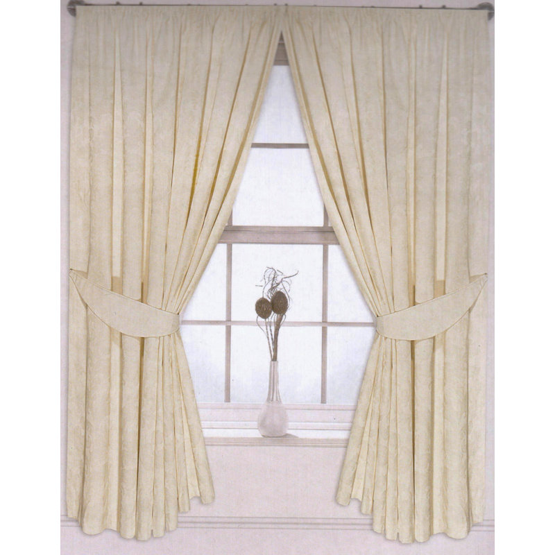 Semi Sheer Curtain Pair, 168 W x 183 D cm