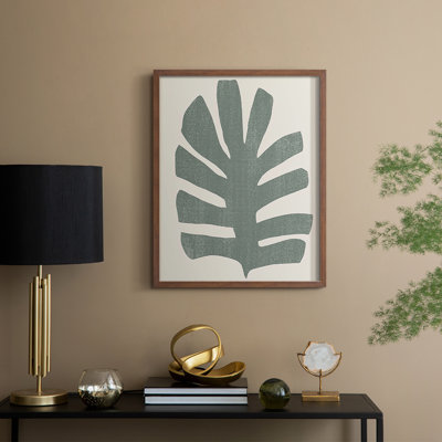Palm Morph III, reproduction encadrée - bois massif