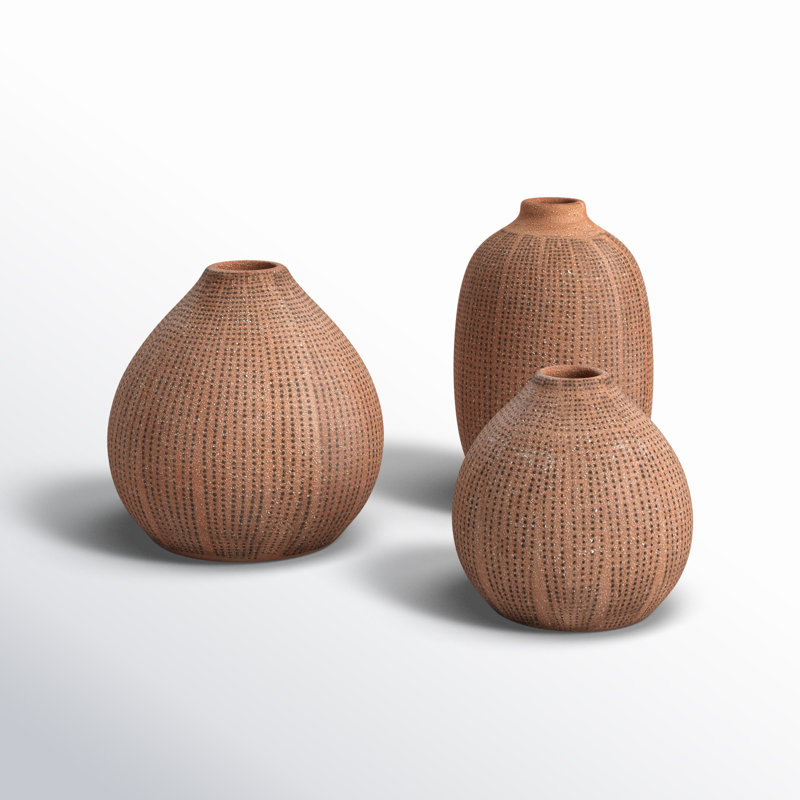 Ilma Stoneware Table Vase, Natural