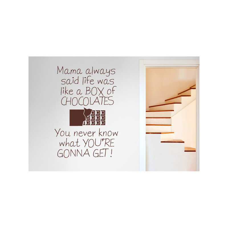 Non-Wall Damaging Wall Decal, Brown