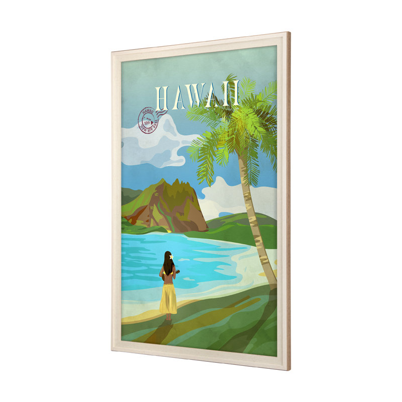 Danalee Go USA (L) By Studio A Hand Embellished Decograph Framed Art Print, 41.5L x 1.5W x 61.5H, Brun, Sans mat