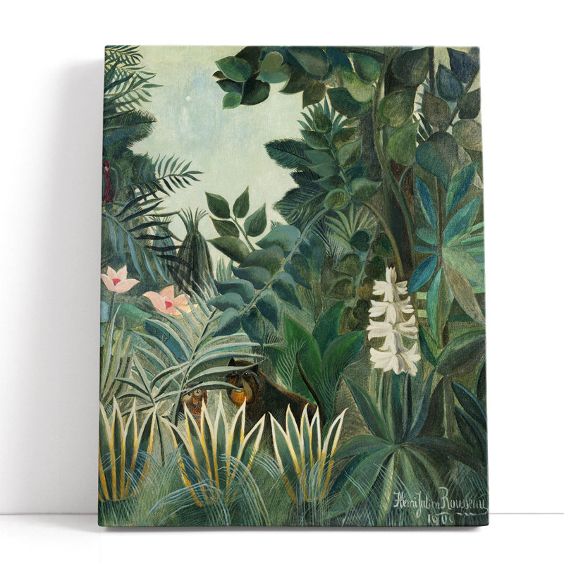 La jungle équatoriale, 1909, reproduction d'art sur toile, H 30 po x l 24 po