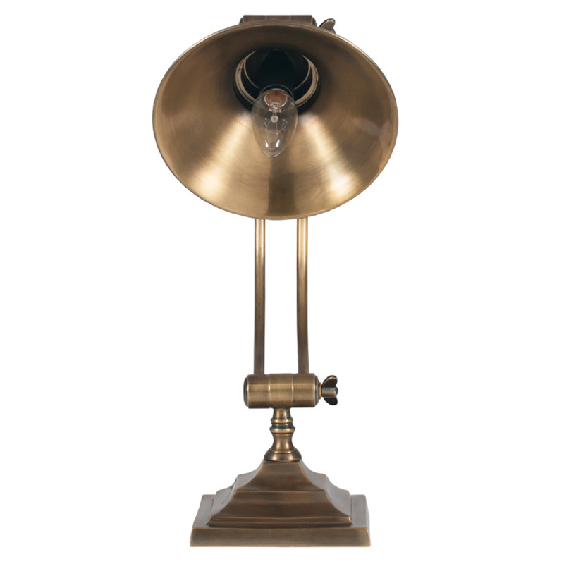 Baret Metal Desk Lamp, Antique Brass