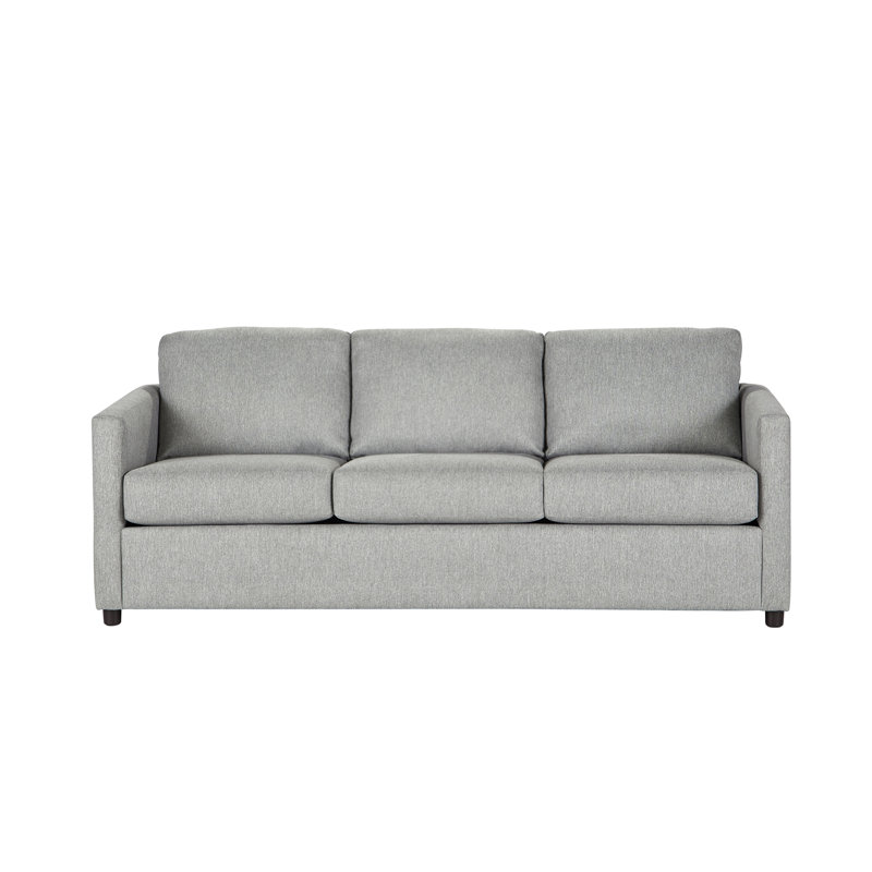 Canapé en polyester 3 places Sachet, Polyester gris clair