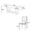 Ensemble de table de salle à manger extensible de 82 pouces avec table à tréteaux Rustic-507888111