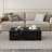Black Marble Texture MDF Coffee Table - Luxurious Design, Perfect Living Room Accent.Fashion Texture Design Coffee Table, Suitable For Various Situations And Scenes.