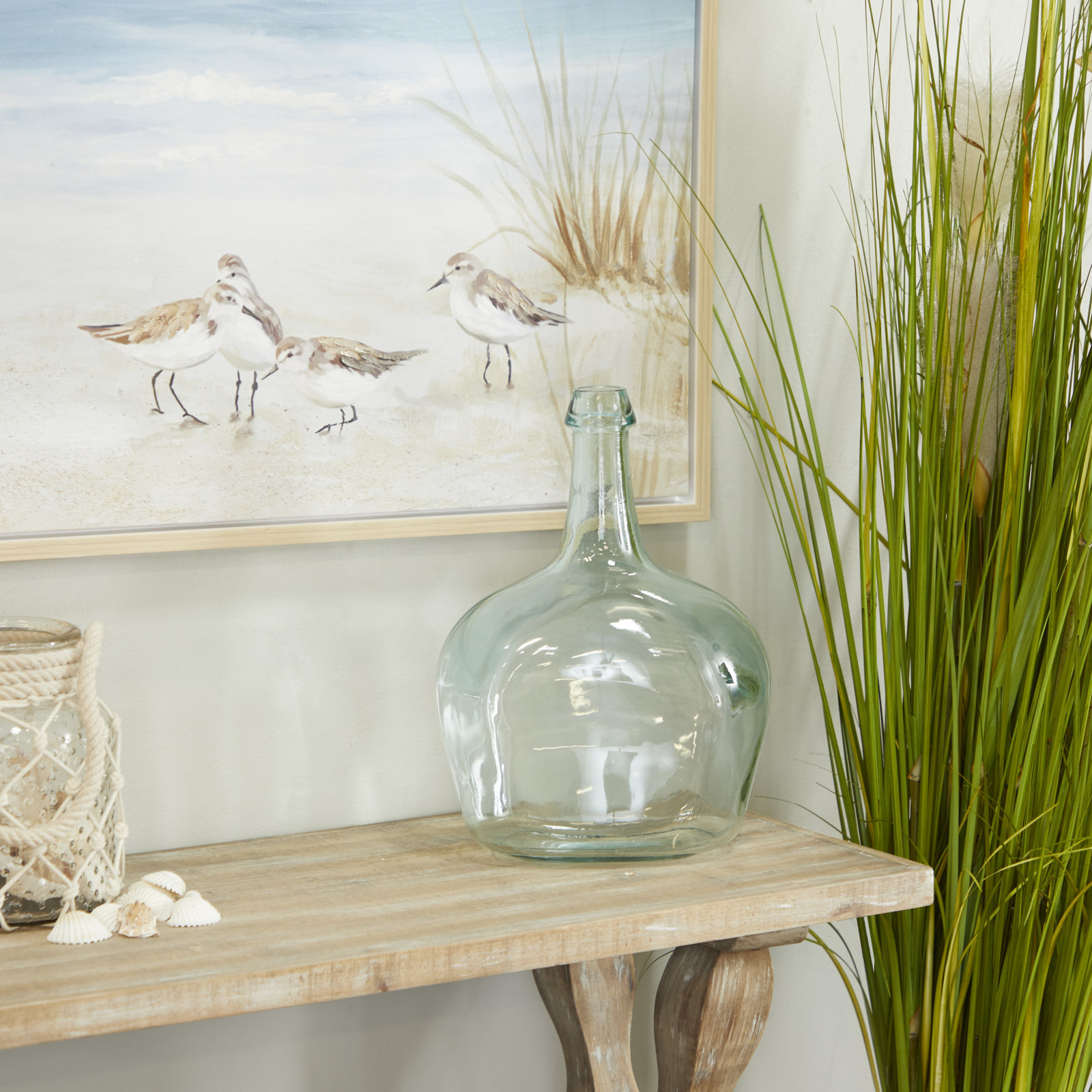 Inkera 14.85'' Handmade Glass Table Vase