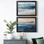 Vent et eau - Ensemble de 2 reproductions d'art sur toile encadrées-802966956-803144836-803144838