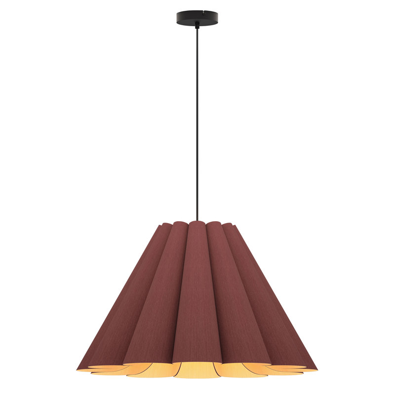 Lora 56 Medium Pendant, Violet, 16.5" H x 27.5" W x 27.5" D