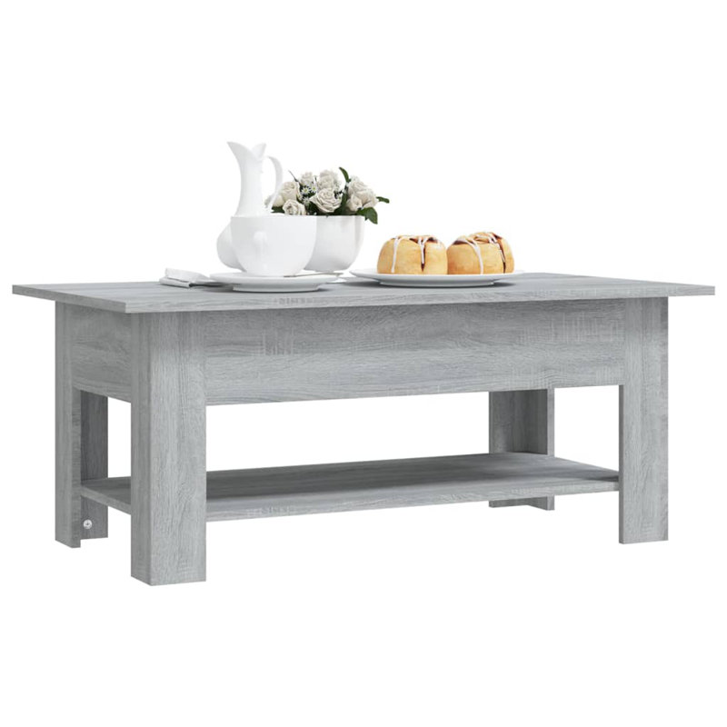 Coffee Table 102x55x42 cm Engineered Wood, Sonoma Oak