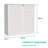 Outdoor 34.3"W x 36.2"H Plastic Vertical Storage Shed With One Shelf-55204847