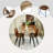 Shivani 5-Piece Modern Dining Set With Rectangular Wood Grain Table And 4 Upholstered Dining Chairs-105470483-103829952