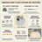 Lio 1 - Light Dimmable Iron ETL wall sconces with Round Shape Cloud Glass Shade-416420593