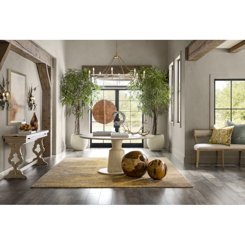 Area Rug in Brown/Gold, Rectangle 3' x 5'