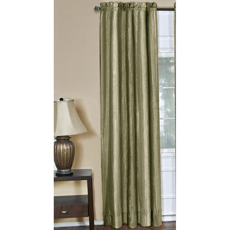 Semi Sheer Curtain Single Panel, 50" W x 63" L, Sage