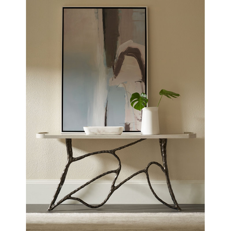 Essence 72'' W Solid Wood Console Table, Opal