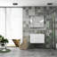 Meuble-lavabo mural avec tiroirs doubles à fermeture en douceur