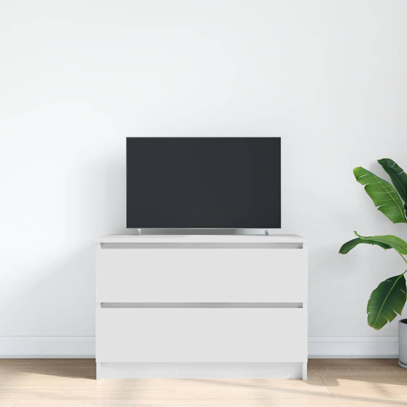  TV Cabinet 35x54 Cm Engineered Wood, 80 cm, White