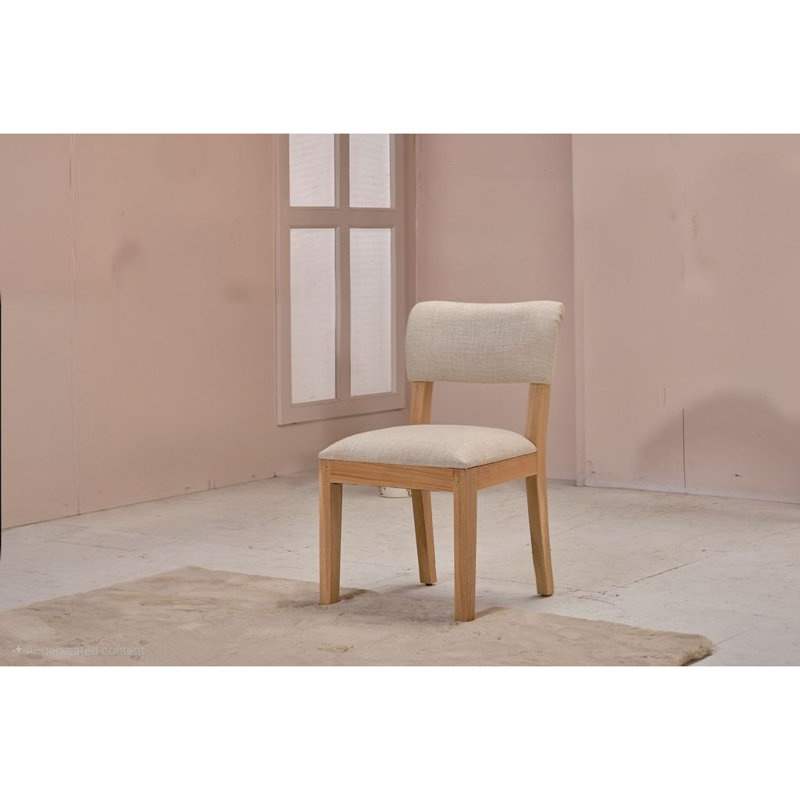 Chaise de salle à manger sans accoudoirs en tissu Harnsley (ensemble de 2)