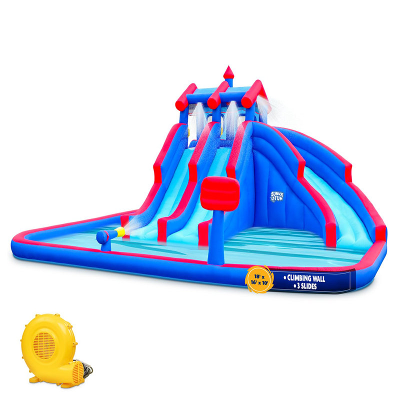 18' x 15.83' Inflatable Water Slide