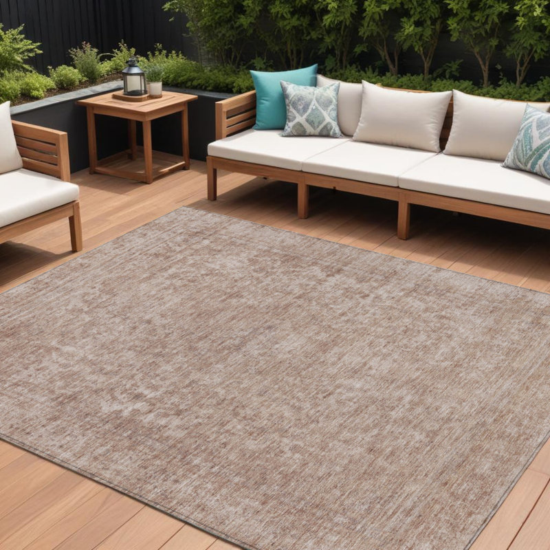 Tapis extérieur lavable abstrait 10 pi x 14 pi